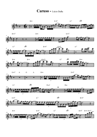 Lúcio Dalla Caruso score for Alto Saxophone