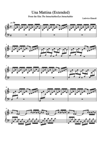 Ludovico Einaudi (from The Intouchables) Una Mattina score for Piano