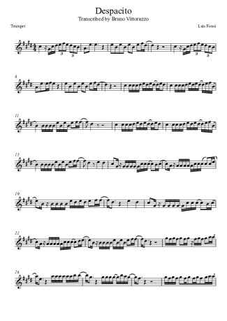 Luis Fonsi  score for Trumpet