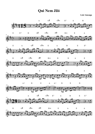 Luiz Gonzaga  score for Clarinet (Bb)