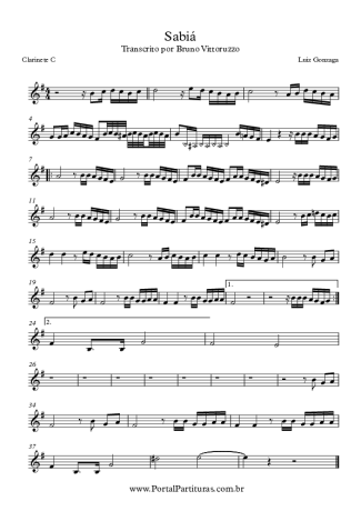 Luiz Gonzaga  score for Clarinet (C)