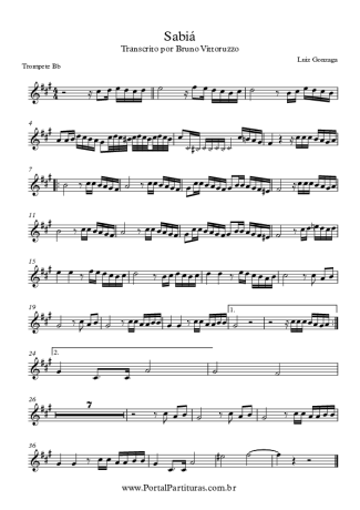 Luiz Gonzaga  score for Trumpet