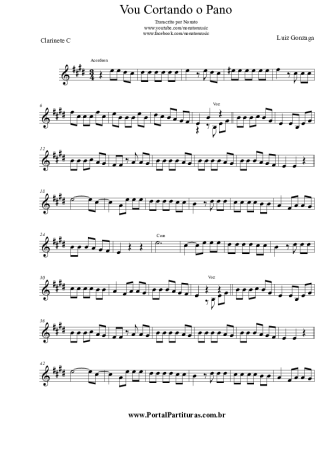 Luiz Gonzaga  score for Clarinet (C)