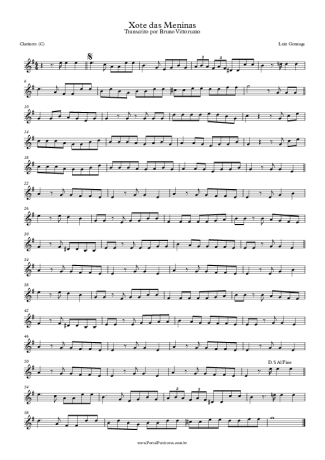 Luiz Gonzaga  score for Clarinet (C)