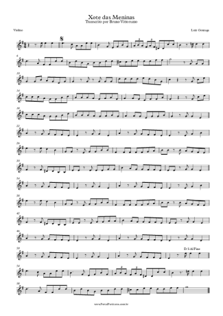 Luiz Gonzaga  score for Violin