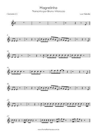 Score for Clarinet (C)