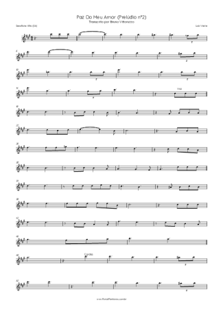 Score for Alto Saxophone