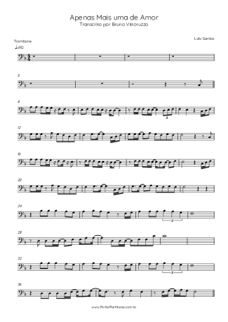 Lulu Santos  score for Trombone