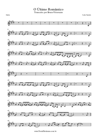 Lulu Santos O Último Romântico score for Harmonica