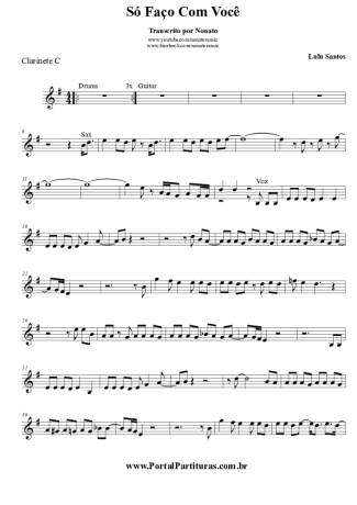 Lulu Santos  score for Clarinet (C)