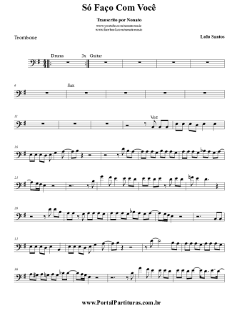 Lulu Santos  score for Trombone