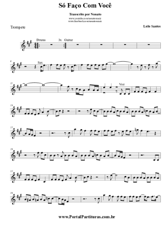 Lulu Santos  score for Trumpet