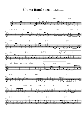 Lulu Santos  score for Clarinet (Bb)