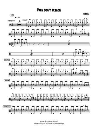 Madonna  score for Drums