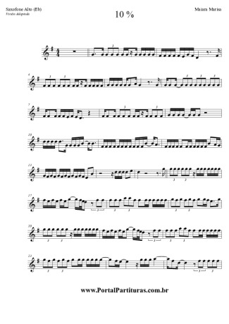 Maiara & Maraisa  score for Alto Saxophone