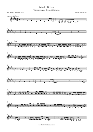Score for Tenor Saxophone Soprano (Bb)