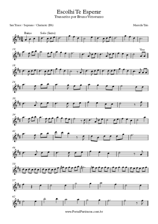 Marcela Taís  score for Tenor Saxophone Soprano (Bb)