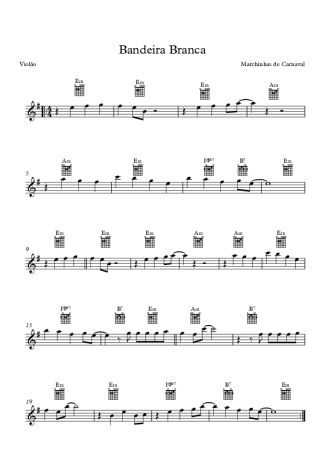 Marchinhas de Carnaval  score for Acoustic Guitar