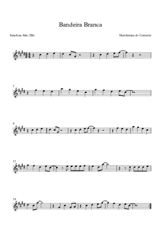 Marchinhas de Carnaval  score for Alto Saxophone