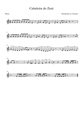 Marchinhas de Carnaval  score for Flute