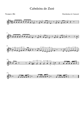 Marchinhas de Carnaval  score for Trumpet