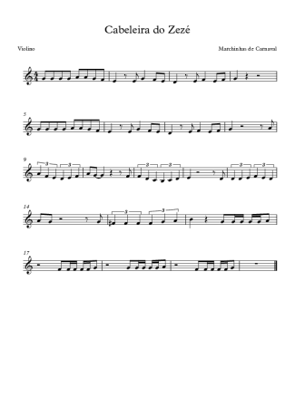 Marchinhas de Carnaval  score for Violin