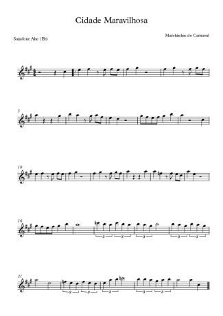 Marchinhas de Carnaval  score for Alto Saxophone