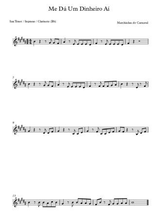 Marchinhas de Carnaval  score for Clarinet (Bb)