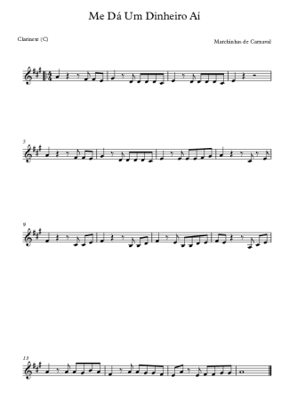 Marchinhas de Carnaval  score for Clarinet (C)