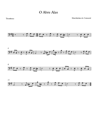 Marchinhas de Carnaval  score for Trombone