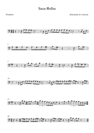 Marchinhas de Carnaval  score for Trombone