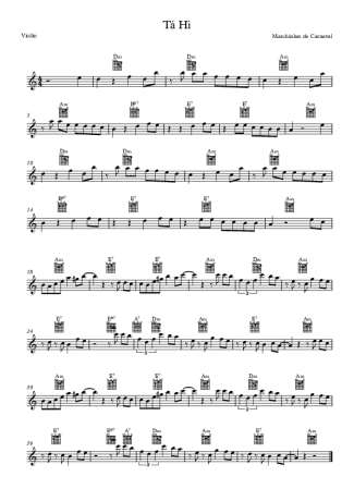 Marchinhas de Carnaval  score for Acoustic Guitar