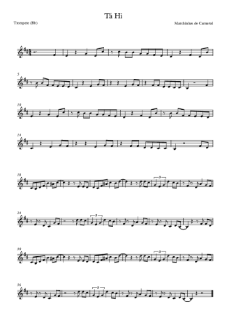 Marchinhas de Carnaval  score for Trumpet