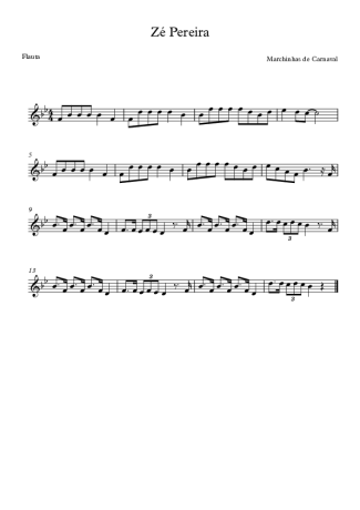 Marchinhas de Carnaval  score for Flute