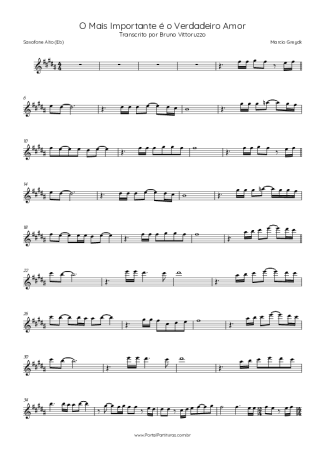 Score for Alto Saxophone