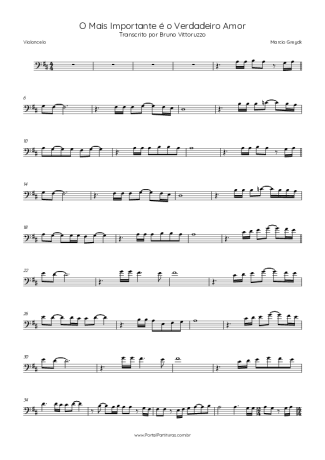 Score for Cello