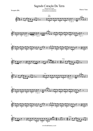 Marcus Viana Sagrado Coração Da Terra score for Trumpet