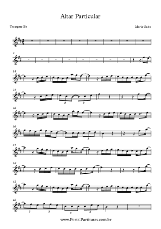 Maria Gadú Altar Particular score for Trumpet