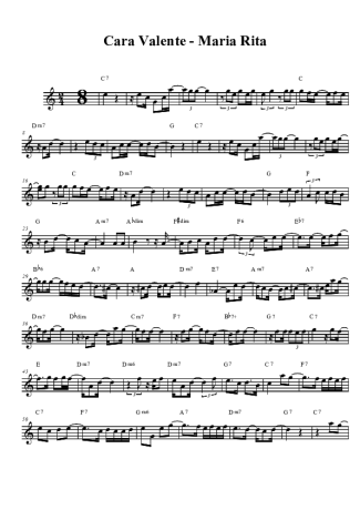 Maria Rita Cara Valente score for Tenor Saxophone Soprano (Bb)
