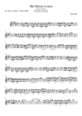 Maria Rita  score for Tenor Saxophone Soprano (Bb)