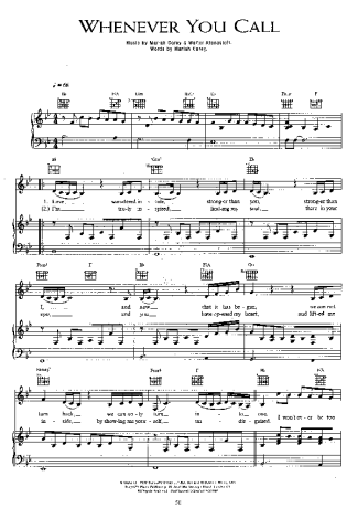 Mariah Carey  score for Piano