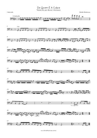 Score for Cello