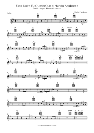 Score for Acoustic Guitar