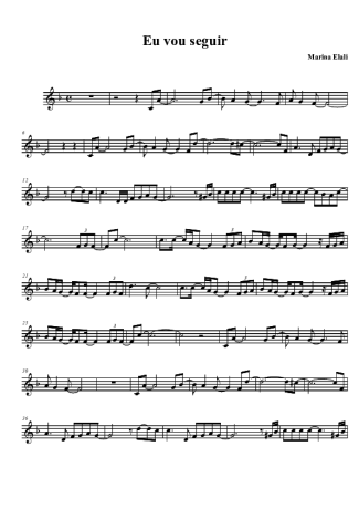 Marina Elali Eu Vou Seguir (Reach) score for Tenor Saxophone Soprano (Bb)