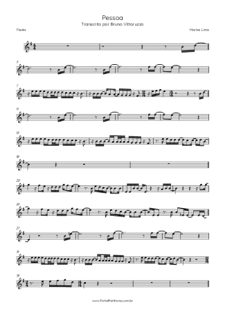 Marina Lima Pessoa score for Flute