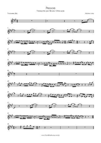 Marina Lima Pessoa score for Trumpet