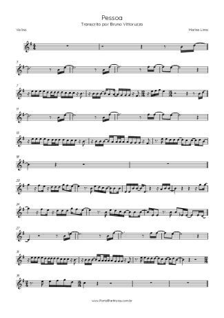 Marina Lima Pessoa score for Violin