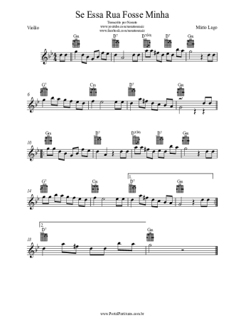 Mário Lago  score for Acoustic Guitar