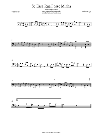 Mário Lago  score for Cello