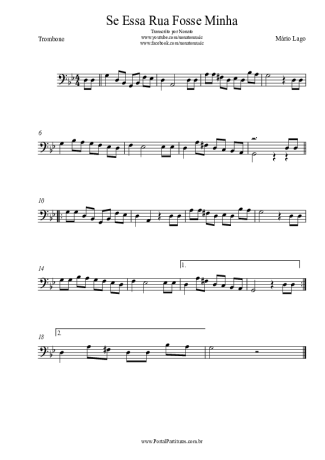 Mário Lago  score for Trombone